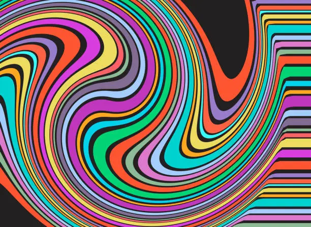 Vector illustration of Swirl or Spiral pattern