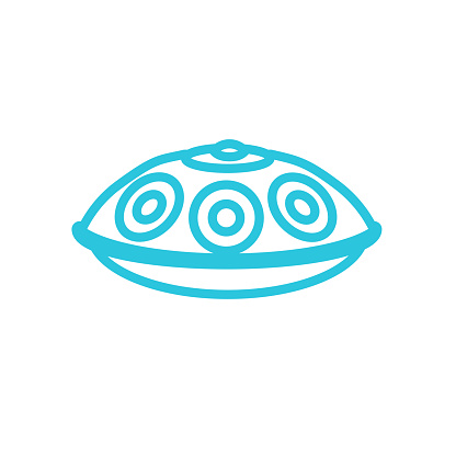 Handpan instrument icon. From blue icon set.