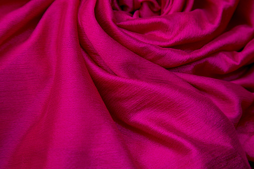 A pink cloth elegantly placed at the center