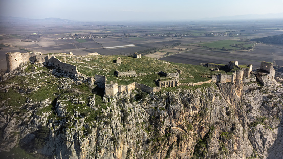 Aerial Photo Of Anavarza Castle, Adana, Turkey