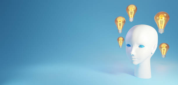 istock Concept of Idea on blue background. 3d render. 2038279298