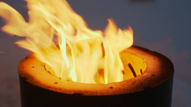 istock Close-up of campfire outdoors in winter 2038292235