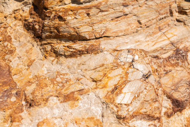 Mineral material surface closeup with natural pattern for design and decoration, texture rocks