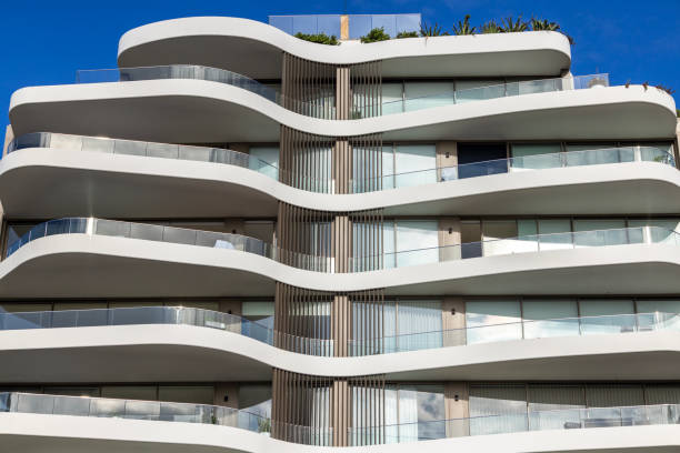 istock New, modern apartment building, front view, background with copy space 2038310658