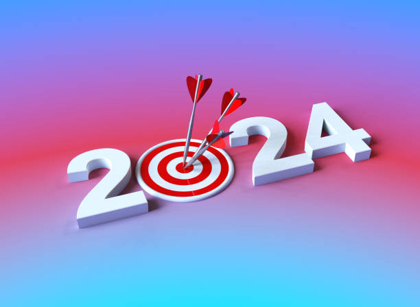 istock New Year 2024 Target Plan. Dart and Arrows 2038317024