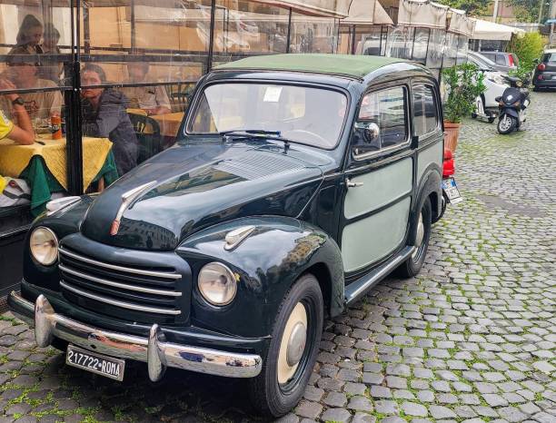 Fiat 500 commonly known as "Topolino" July 7, 2023. Rome (Italy). The Fiat 500, commonly known as "Topolino", is an Italian city car produced and manufactured by Fiat from 1936 to 1955 fiat 500 topolino stock pictures, royalty-free photos & images