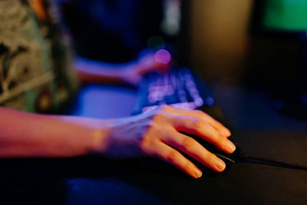 istock Fingers at play in digital world 2038396596