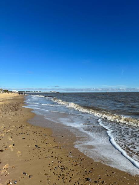 istock Water edge at Southwold beach 2038448955