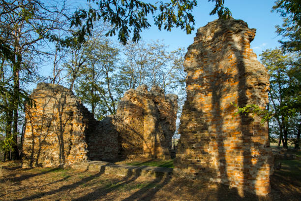 istock Destroyed temple of Csomorkany in South Hungary 2038496193
