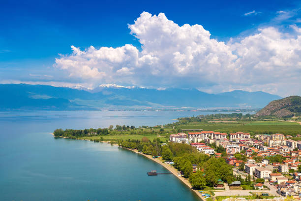 Ohrid city and lake Ohrid, Macedonia