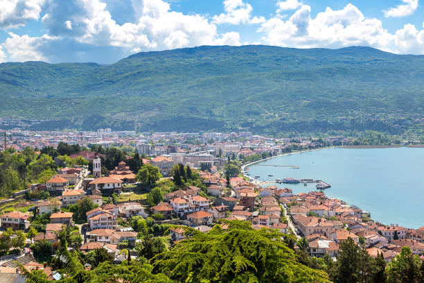 istock Ohrid city and lake Ohrid, Macedonia 2038582338