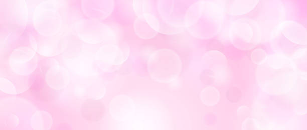 istock Abstract circle bokeh wallpaper. Pastel rose color blur effect background. Shiny pink blurry light sparkle texture. Vector romantic backdrop for birthday celebration, fairy party, card, poster, banner 2038753028