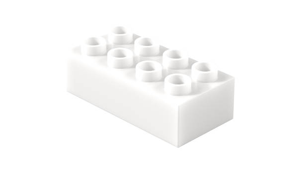 istock Dusk Plastic Toy Block Isolated on a White Background. 2038825748