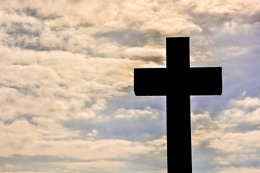 Photo Picture Of the Classic Cross Sign Silhouette