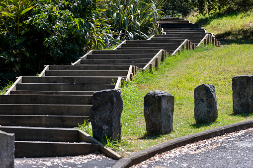 Stairs at hill in Devonport, Auckland