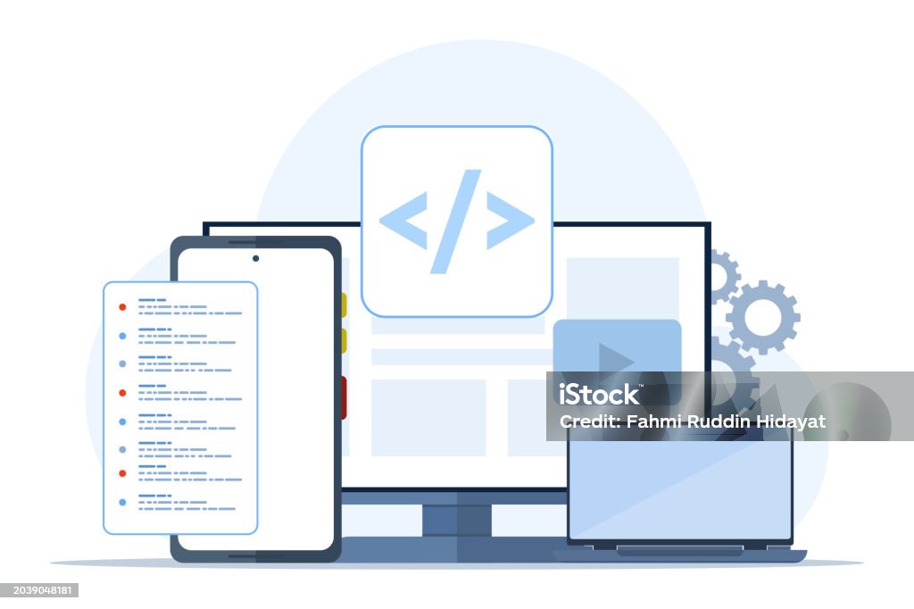 Programação Css Vetores de Desenvolvimento Web Ou Conceito De Linguagem De Programação ...