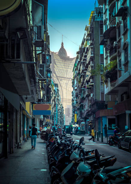 Streets of Macau old town.