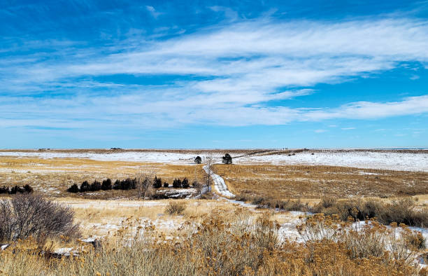 istock A snowy footpath out to the Great Plains 2039187941