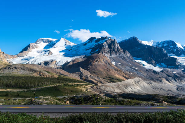 Columbia Icefield view, Icefields Parkway, Jasper National Park, Canada