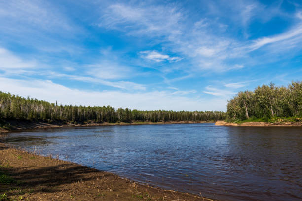 istock Hay River flowing quietly, Northwest Territories 2039215357
