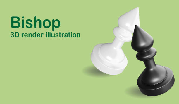 Black pawn on white background.