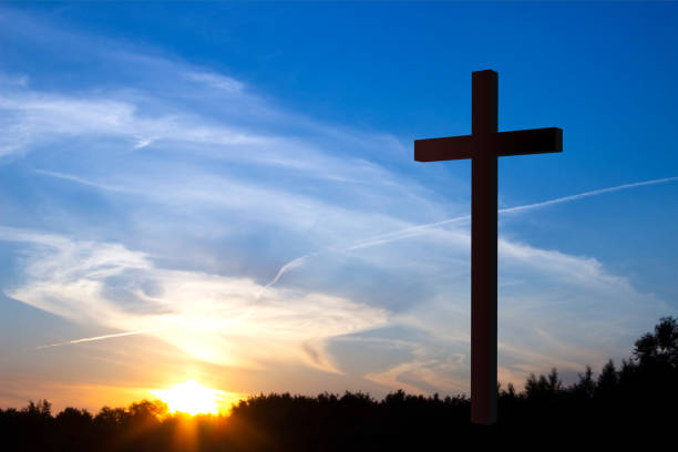istock Cross against the sunset 2039300711