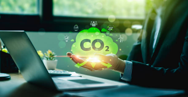 istock Reduce Co2 Emissions concepts, Global Warming, and Climate Change Energy Conservation, Sustainable Development, Earth Day. Long-term sustainability and societal impact, No toxic gases 2039336316