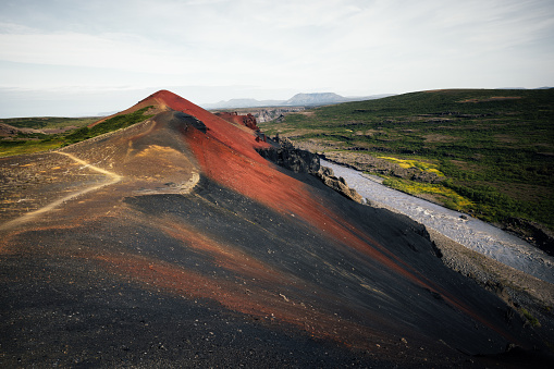Raudholar pseudocraters In North-East Iceland.