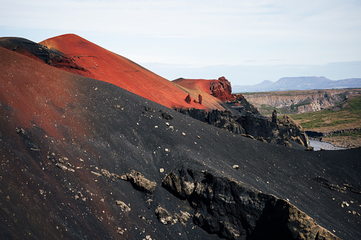 Raudholar pseudocraters In North-East Iceland.