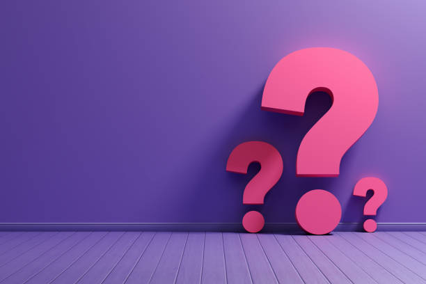 istock Question mark symbols in a purple colored room. 2039572114