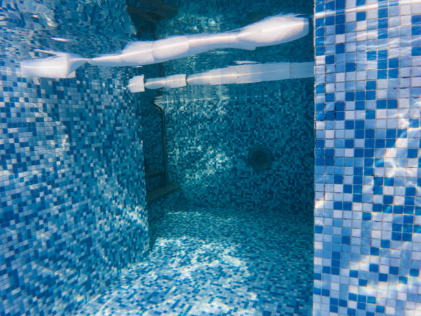 istock Underwater photo in a small outdoors swimming pool. 2039587156