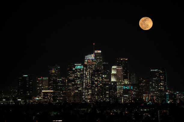 istock Snow Moon 2024 in Los Angeles 2039605204