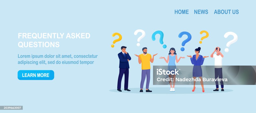 Humans Explaining Questions People Thinking Or Solving Problem Frequently Asked Questions ...
