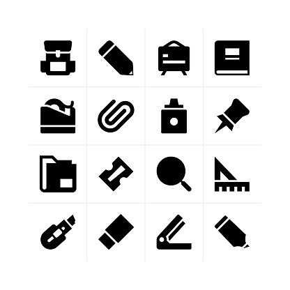 Stationery icons