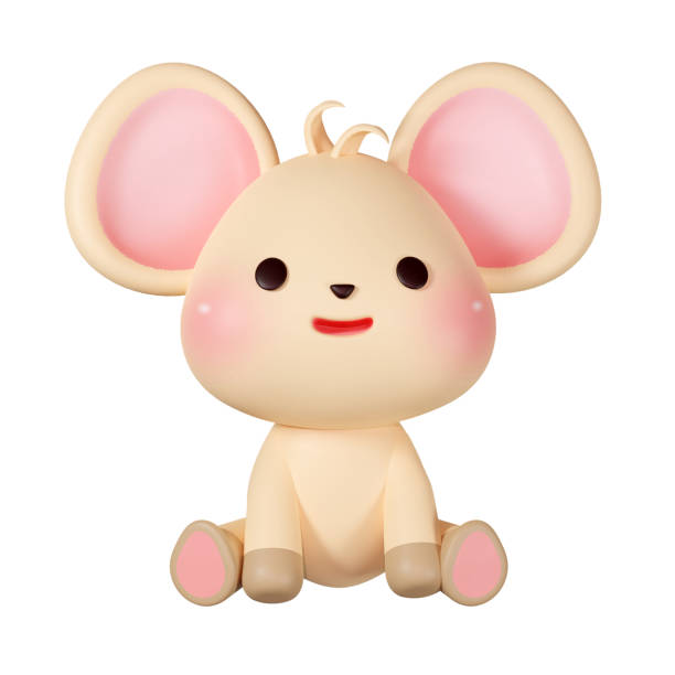 istock 3D rendering illustration, cute zodiac sign rat 2039703797