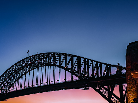 Sydney by night and at sunset is a beautiful sight to behold. The city skyline, complete with the iconic Harbour Bridge, is a picture-perfect view of Australia.