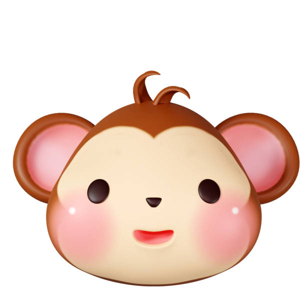 istock 3D rendering illustration, cute monkey among the zodiac signs 2039707080