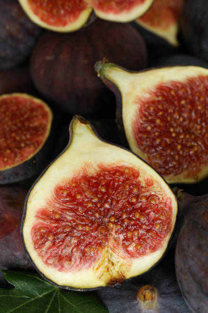istock Ripe fig all over background, close up 2039715311