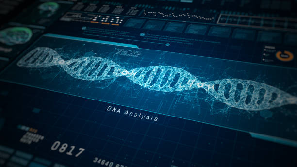 istock Highlighting the intersection of neuroscience and genetic analysis, Cutting edge interface for neurogenetics research featuring brain scans and DNA sequencing. 3d rendering 2039744494