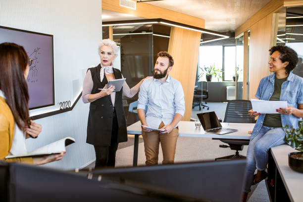 istock Business people working together in office 2039757124