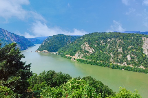 National park Djerdap - Serbia and Romania border