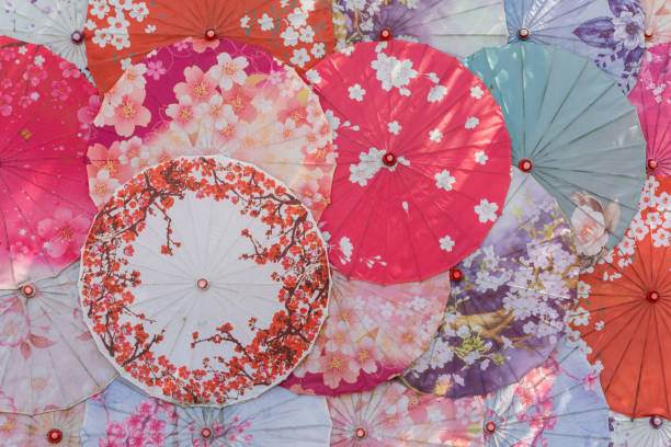 istock Colorful Japanese umbrellas. 2039785608