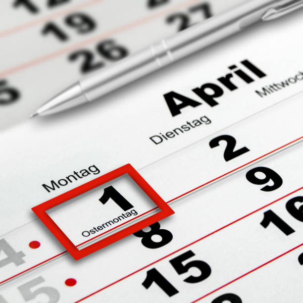 istock German calendar 2024  April 1  Easter Monday  Tuesday Wednesday 2039913611