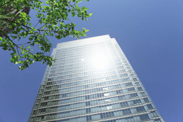 istock Fresh greenery and a building near Umeda, Osaka 2039922866