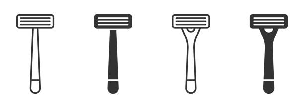 Razor Icon Isolated on A White Background. Vector Illustration