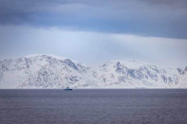 istock Cloudy fjord landscape from Northern Norway. 2039962584