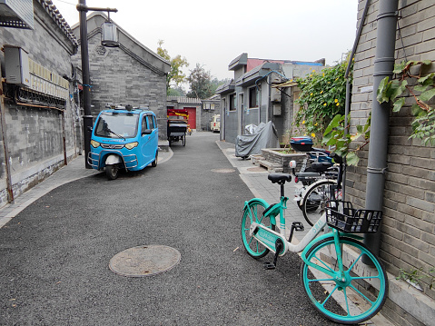 Beijing's Hutong, a type of narrow street or alley commonly associated with northern Chinese cities, especially Beijing.
In Beijing, hutongs are alleys formed by lines of siheyuan, traditional courtyard residences.