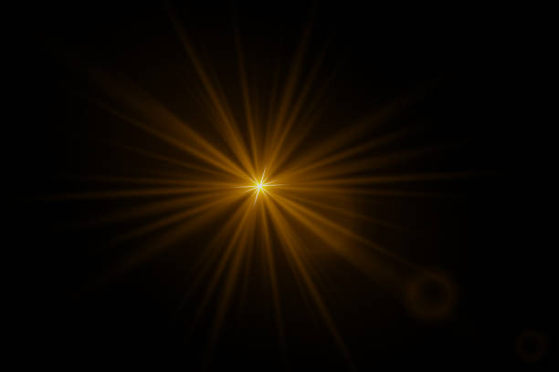 istock Bright effect of glare and light. Explosion of a star with rays of light. 2039982225