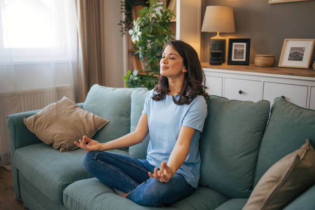 istock Yoga time at home 2040056977