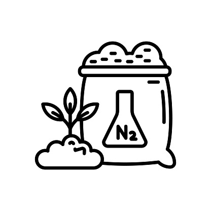 Nitrate Fertilizers icon in vector. Logotype